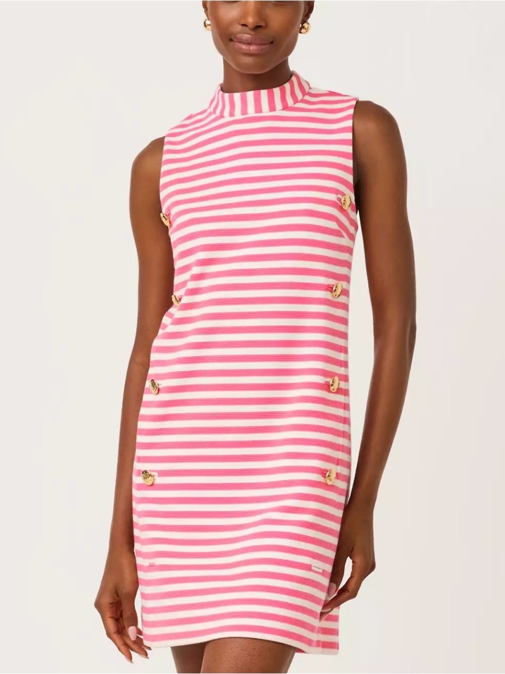 NEW Lilly Pulitzer Carmina Shift Dress 8 Confetti Pink Ottoman Stripe